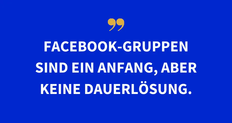 Für die Jobsuche sind Facebook-Gruppen ein Anfang, aber keine Dauerlösung. 