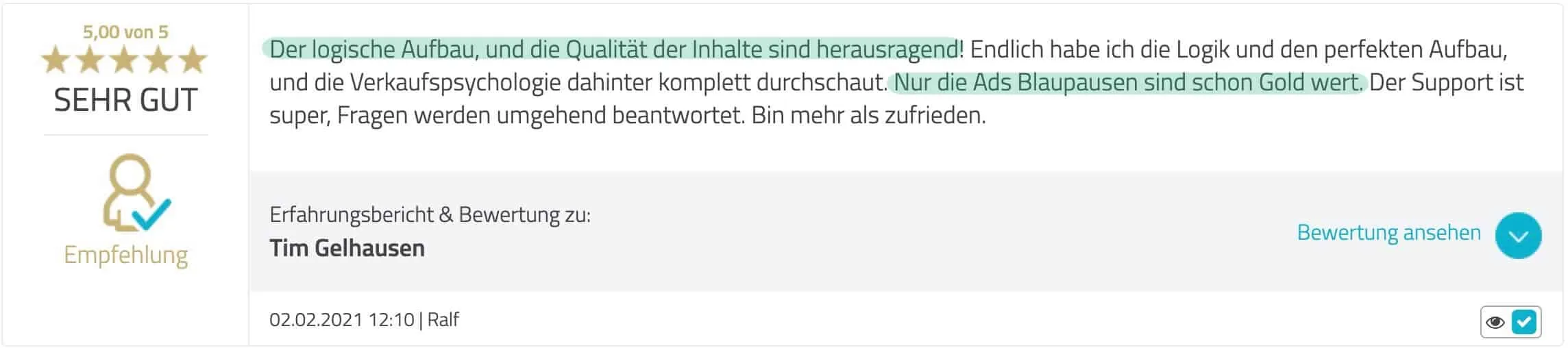 Social Proof mit Testimonials