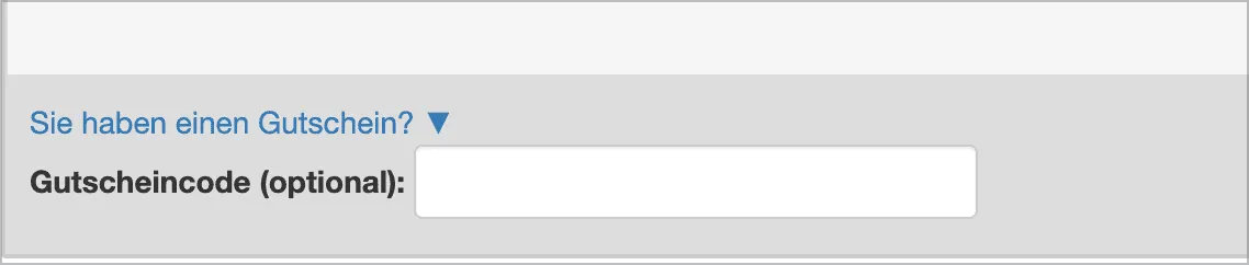 Gutscheincode Feld bei Digistore24
