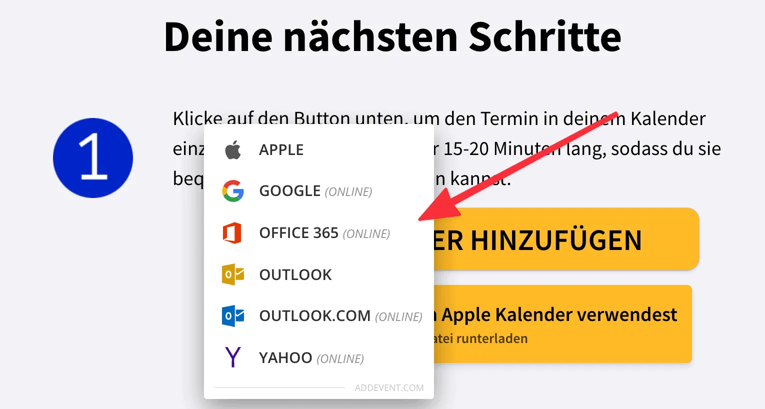 Online Kurs Launch AddEvent