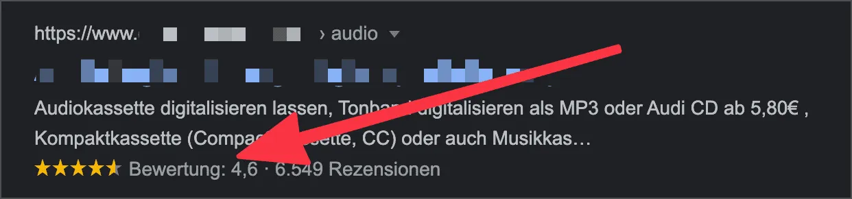 Einbindung von ProvenExpert-Sterne in die Google Suche
