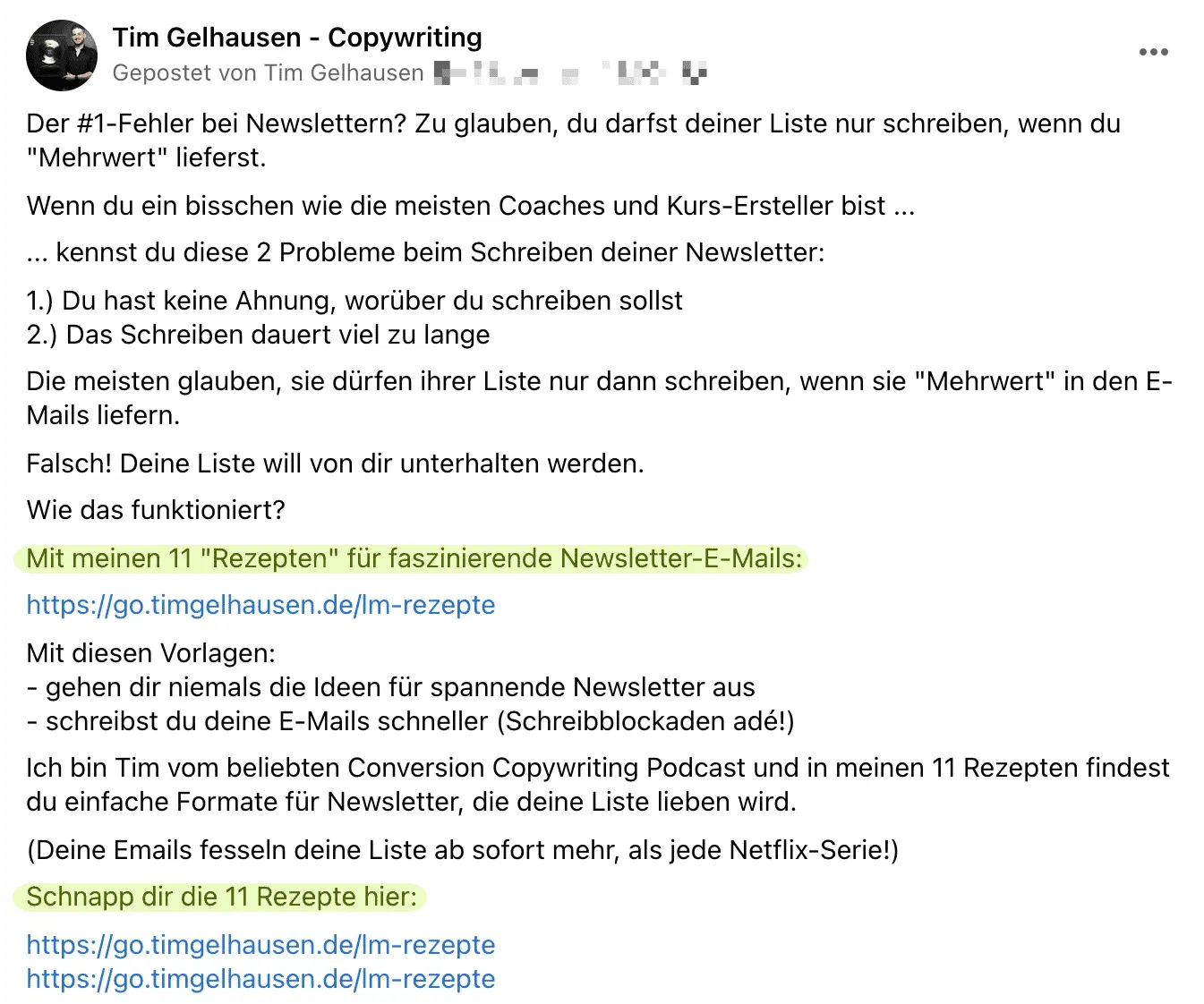 Modernes Copywriting