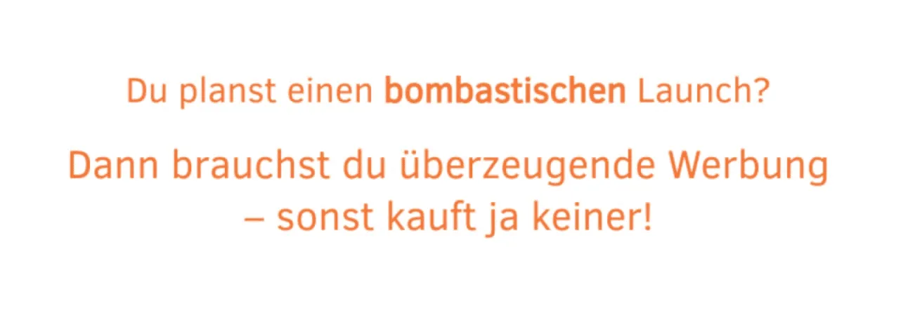 Der Zielgruppe ein Versprechen kommunizieren oder ein Problem ansprechen, mit dem sie sich identifizieren können.