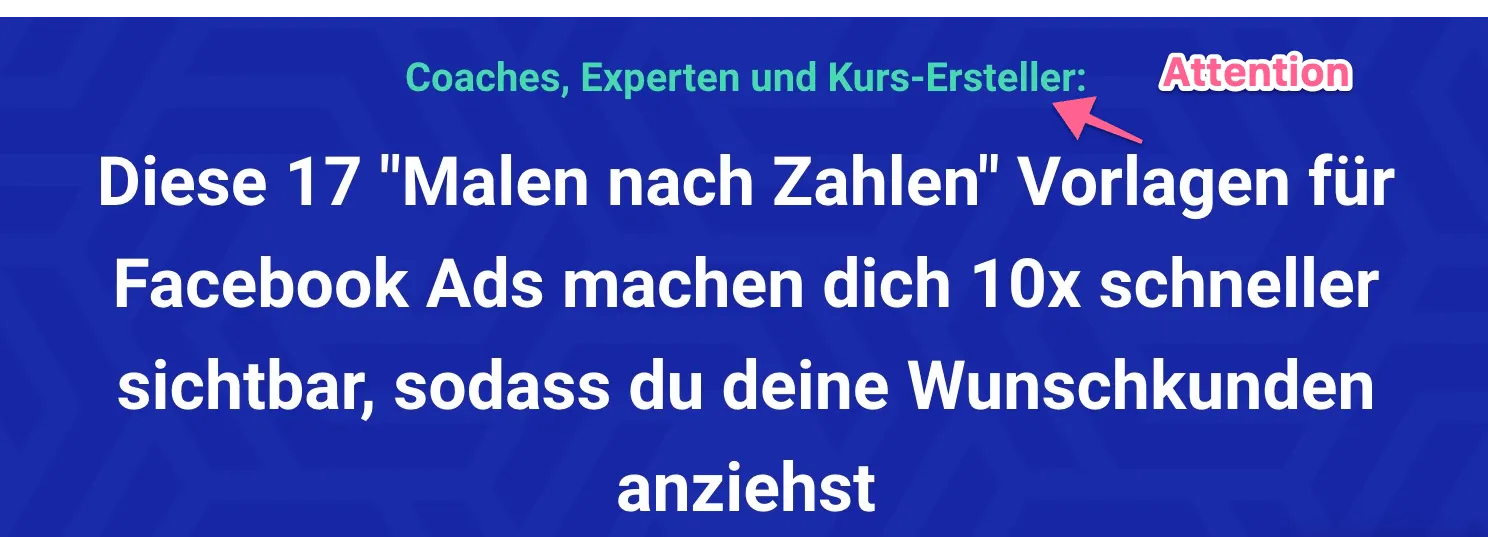 Aufmerksamkeit deiner Zielgruppe erhaschen