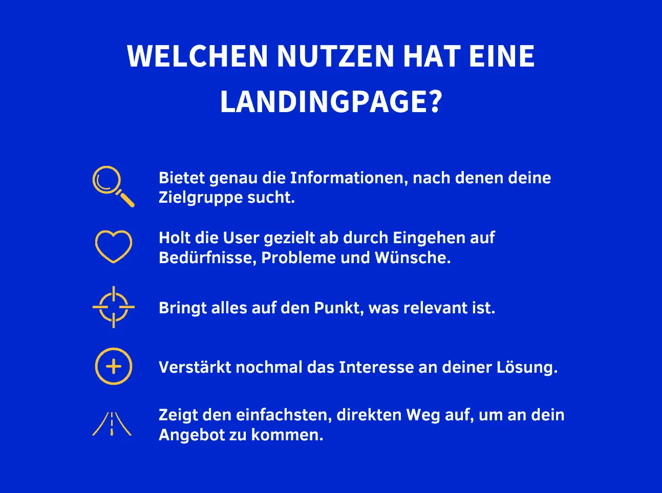Welchen Nutzen hat eine Landinpage