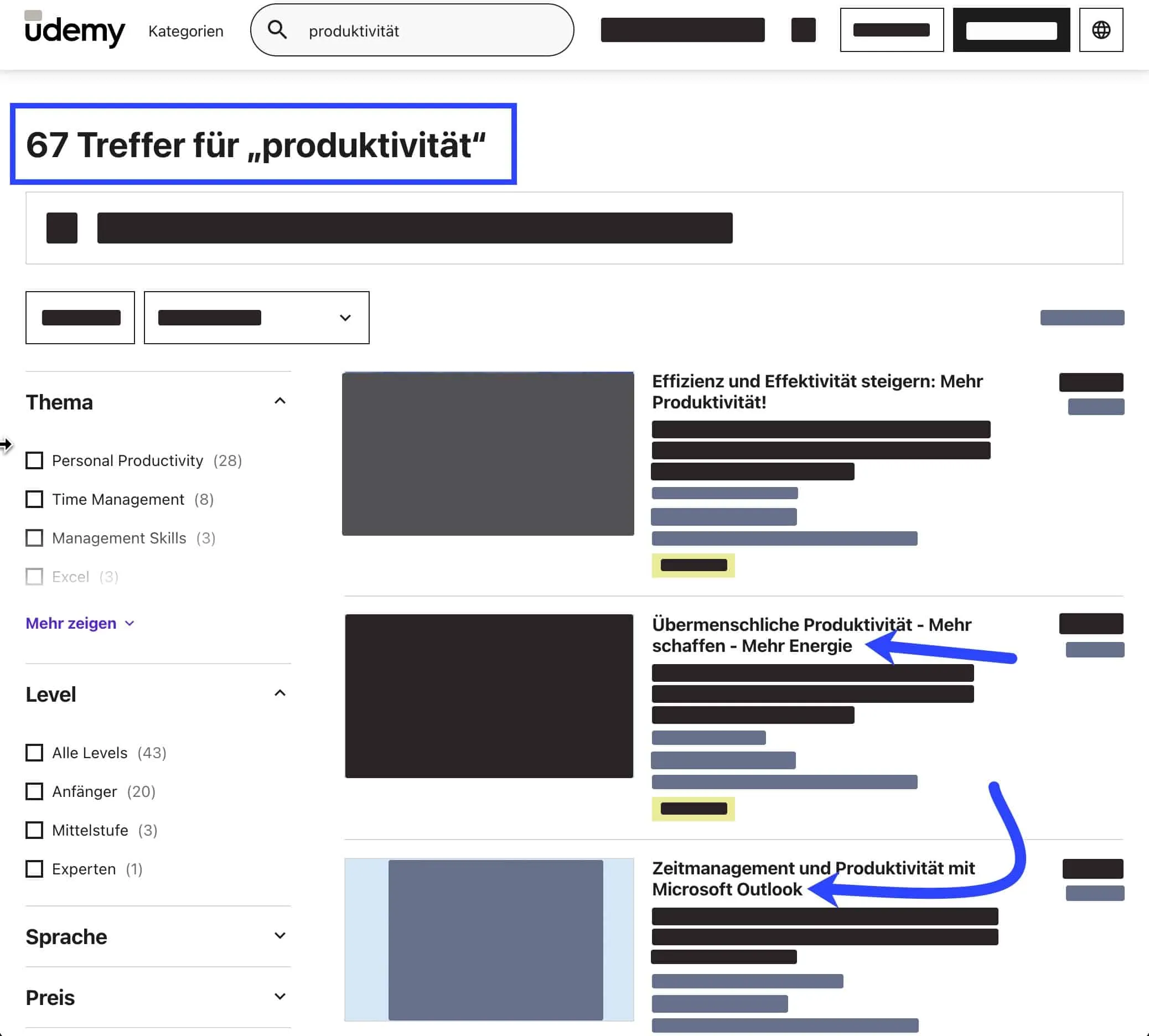 Nische finden mit Udemy