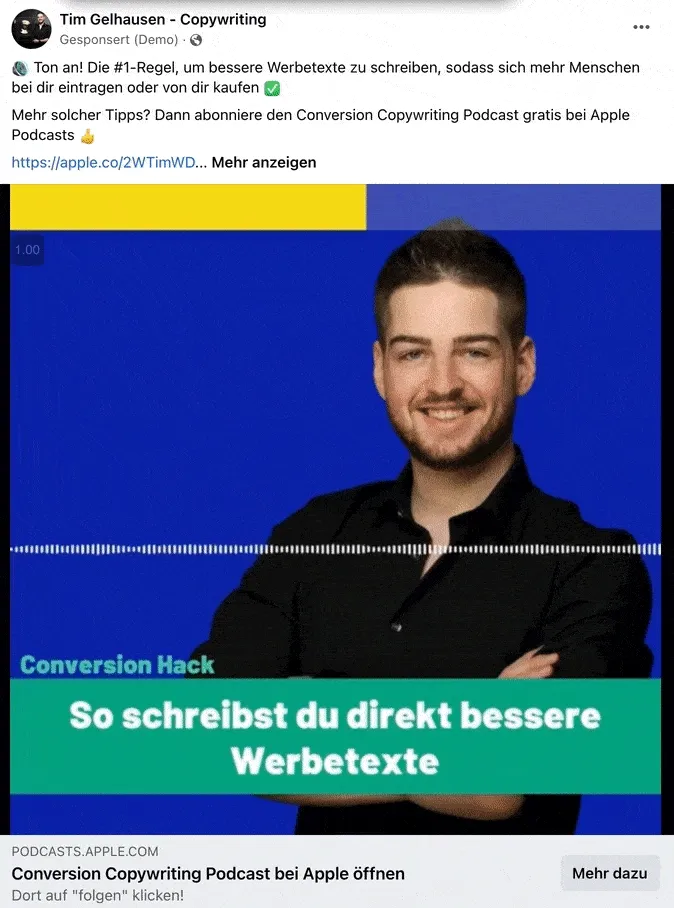 Podcast Reichweite steigern durch Facebook Ads