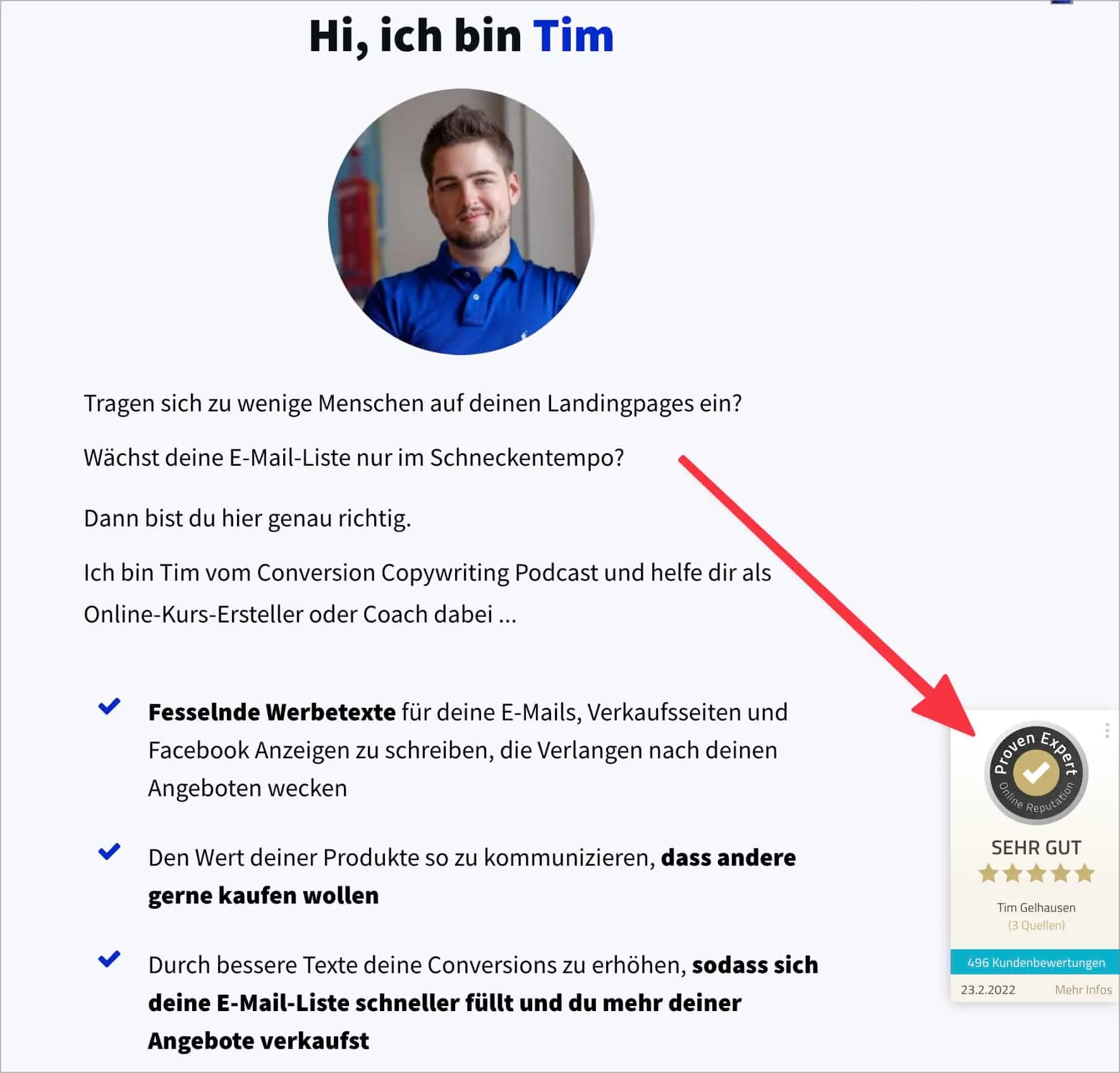 Pro-Seal ist ein Bewertungssiegel, dass auf mobil und Desktop nicht viel Platz einnimmt 