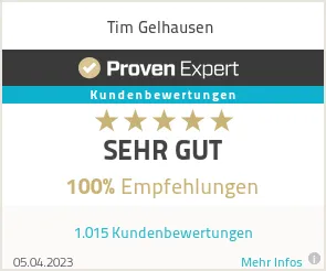 Erfahrungen &amp; Bewertungen zu Tim Gelhausen