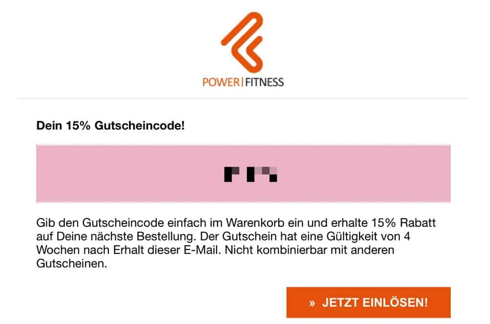 Danke-Seiten Beispiel: Gutschein anbieten