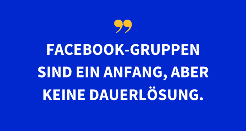 Für die Jobsuche sind Facebook-Gruppen ein Anfang, aber keine Dauerlösung.