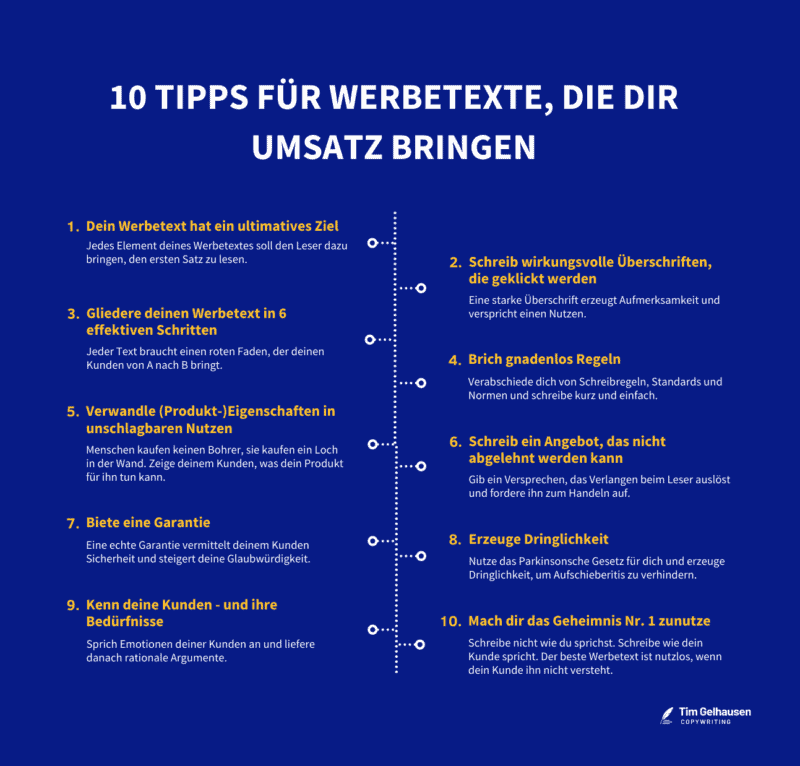 Werbetexte schreiben, die dir Umsatz bringen