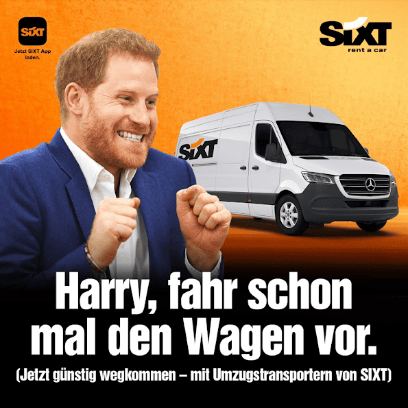 Werbeanzeige von sixt aus dem Jahr 2020. 